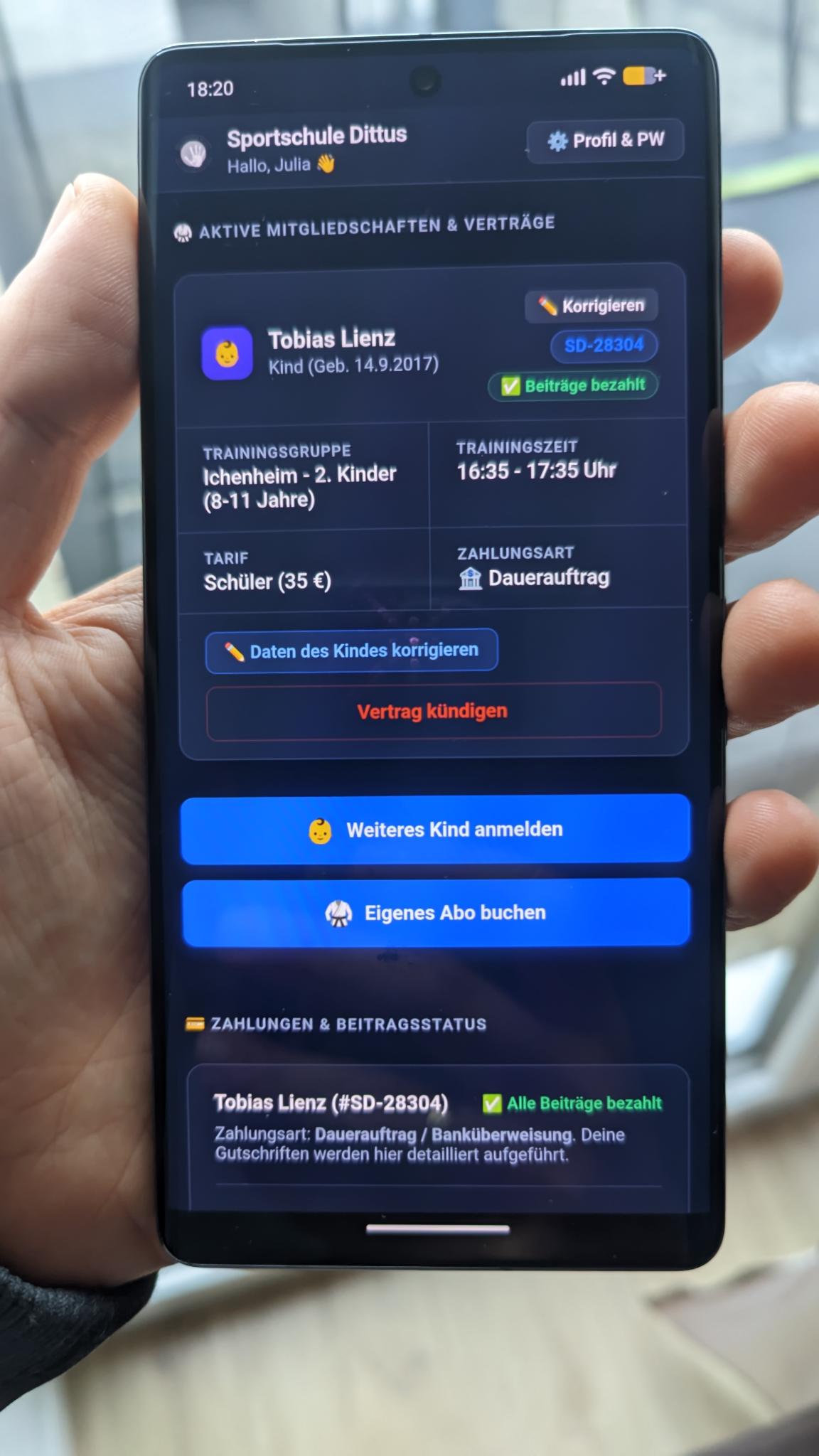 Sportschule Dittus App Vorschau